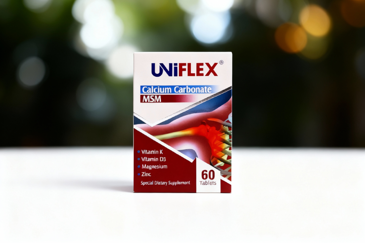 بسته بندی قرص یونی فلکس برای سلامت استخوان و مفاصل